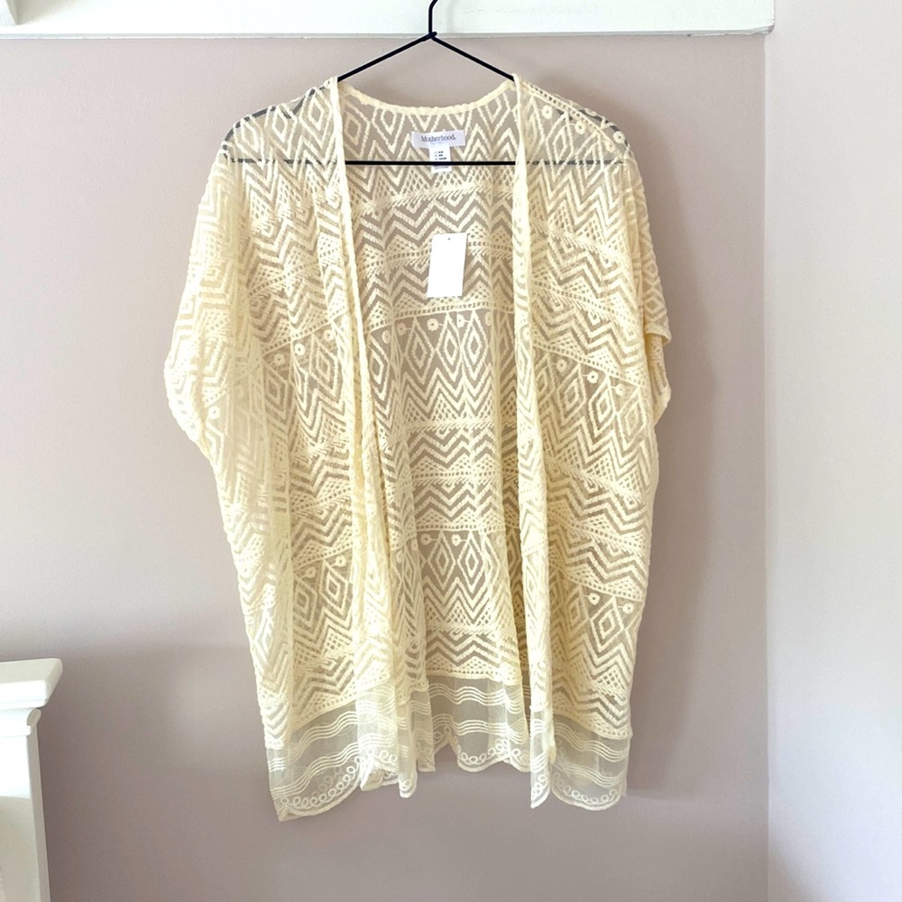 Maternity short sleeve cardigan